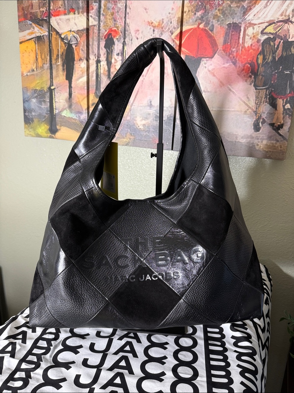 Marc Jacobs The Suede Patchwork Sack Bag - Picture 2 of 11